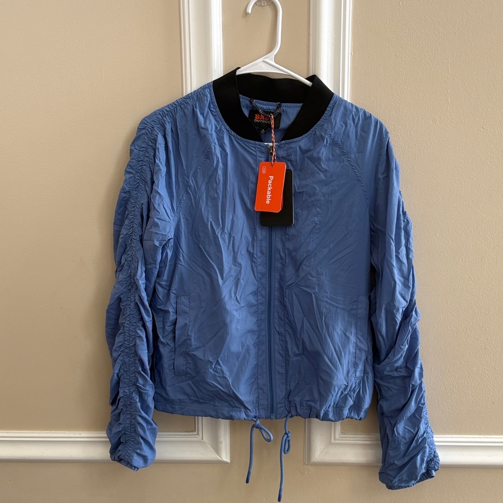Stylish packable Jacket with Black Trim